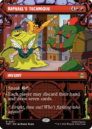 Raphael's Technique (Showcase) (237) Foil - Teenage Mutant Ninja Turtles