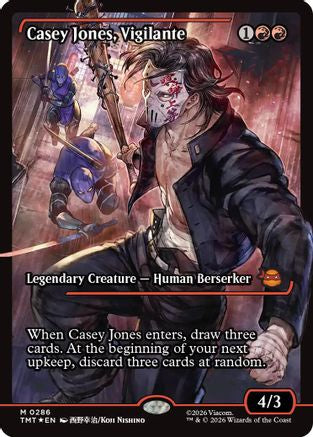 Casey Jones, Vigilante (Showcase) (286) Foil - Teenage Mutant Ninja Turtles