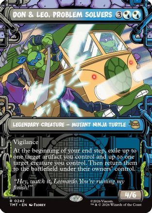 Don & Leo, Problem Solvers (Showcase) (242) Foil - Teenage Mutant Ninja Turtles