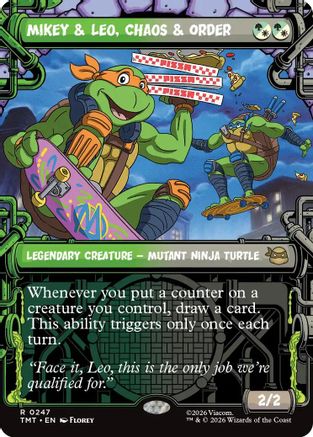 Mikey & Leo, Chaos & Order (Showcase) (247) - Teenage Mutant Ninja Turtles