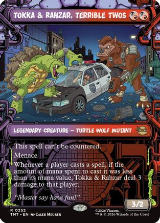 Tokka & Rahzar, Terrible Twos (Showcase) (252) Foil - Teenage Mutant Ninja Turtles