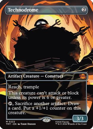 Technodrome (Borderless) (222) Foil - Teenage Mutant Ninja Turtles