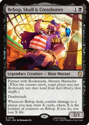 Bebop, Skull & Crossbones (015) - Commander: Teenage Mutant Ninja Turtles