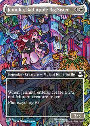Jennika, Bad Apple Big Sister (Borderless) (203) Foil - Teenage Mutant Ninja Turtles