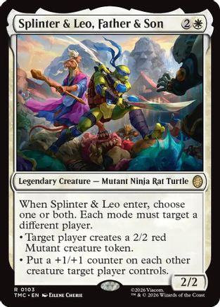 Splinter & Leo, Father & Son (103) - Commander: Teenage Mutant Ninja Turtles