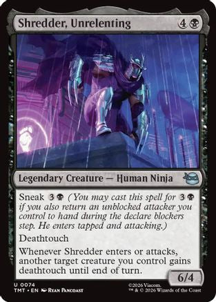 Shredder, Unrelenting (074) Foil - Teenage Mutant Ninja Turtles