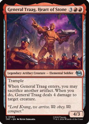 General Traag, Heart of Stone (090) Foil - Teenage Mutant Ninja Turtles