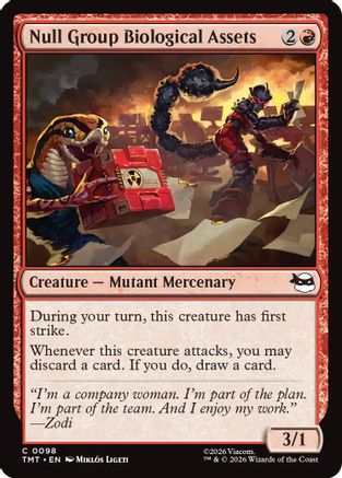 Null Group Biological Assets (098) - Teenage Mutant Ninja Turtles