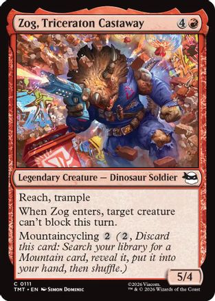 Zog, Triceraton Castaway (111) Foil - Teenage Mutant Ninja Turtles