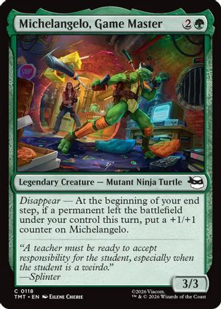 Michelangelo, Game Master (118) Foil - Teenage Mutant Ninja Turtles