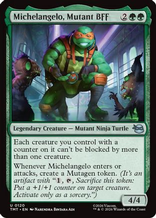 Michelangelo, Mutant BFF (120) Foil - Teenage Mutant Ninja Turtles