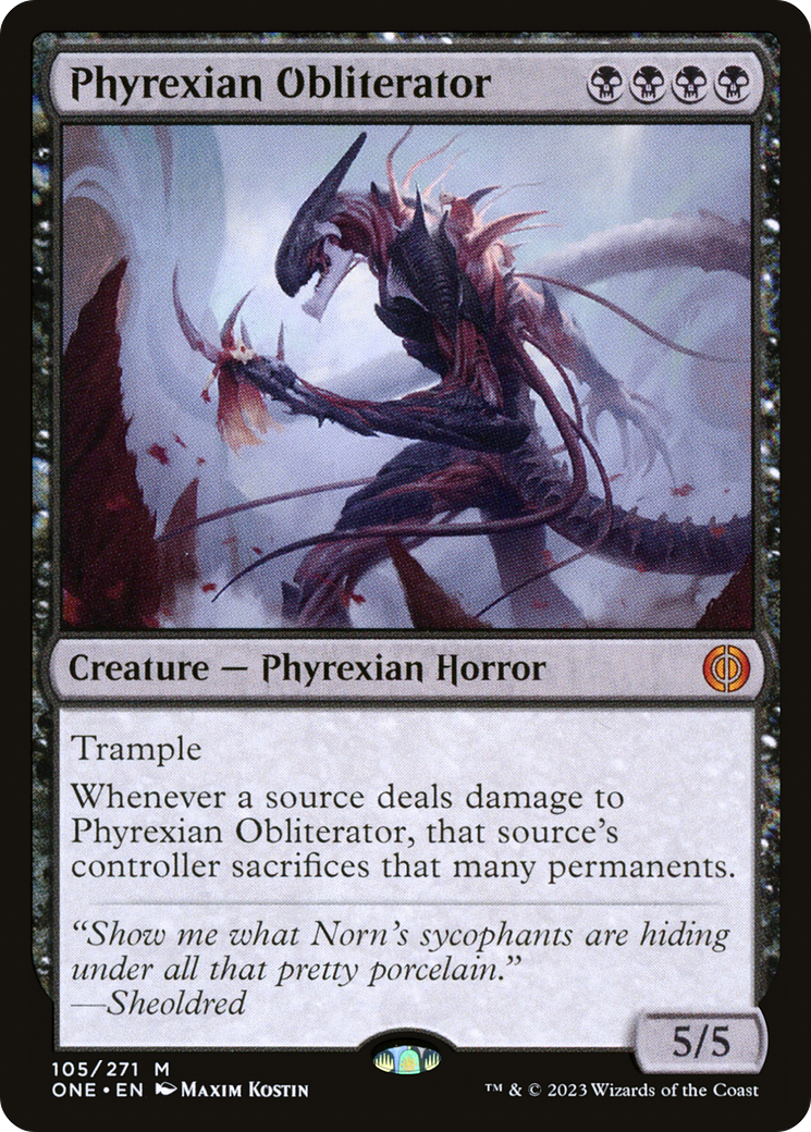 Phyrexian Obliterator [Phyrexia: All Will Be One] Foil