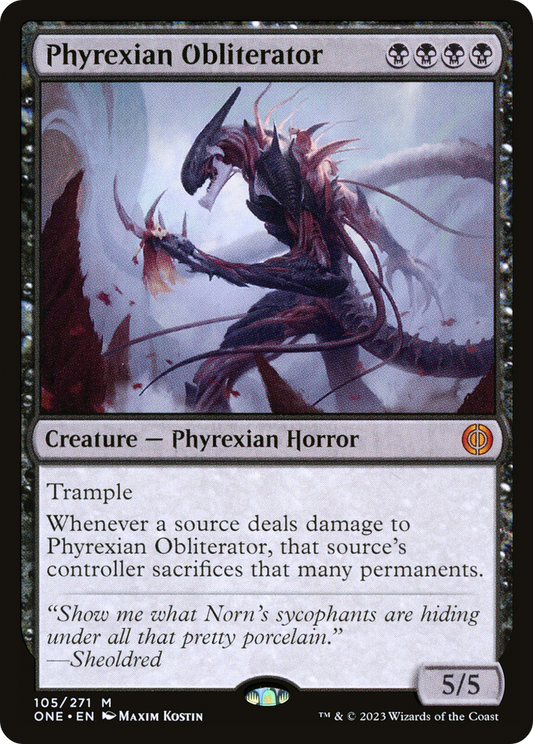 Phyrexian Obliterator [Phyrexia: All Will Be One] Foil