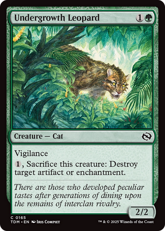 Undergrowth Leopard Foil (165) - Tarkir: Dragonstorm