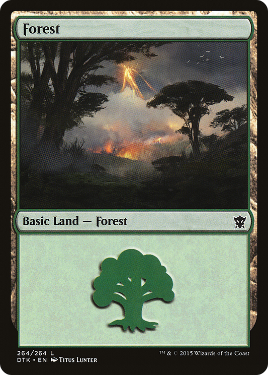 Forest (264) [Dragons of Tarkir] Foil