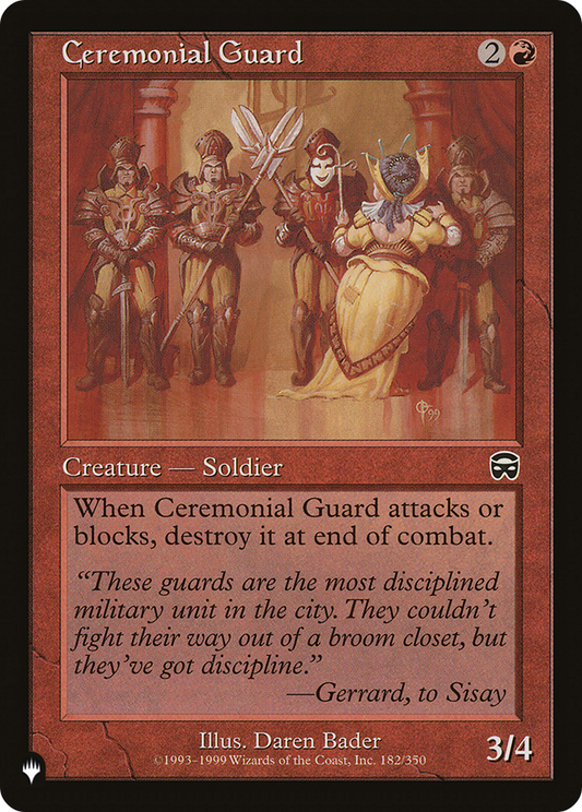 Ceremonial Guard [The List]