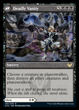 Selfless Glyphweaver // Deadly Vanity [Strixhaven: School of Mages] Foil
