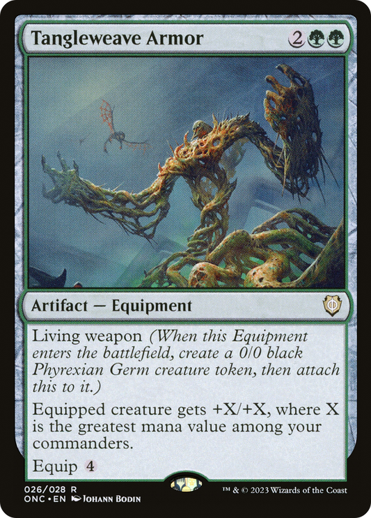 Tangleweave Armor [Phyrexia: All Will Be One Commander] Foil
