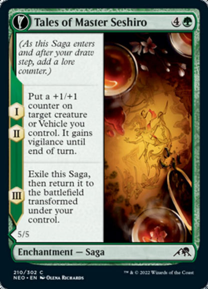 Tales of Master Seshiro // Seshiro's Living Legacy [Kamigawa: Neon Dynasty] Foil