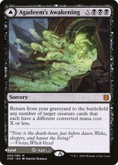 Agadeem's Awakening // Agadeem, the Undercrypt [Zendikar Rising] Foil