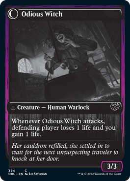 Ragged Recluse // Odious Witch [Innistrad: Double Feature] Foil