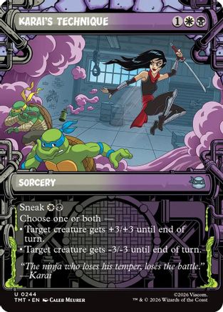 Karai's Technique (Showcase) (244) Foil - Teenage Mutant Ninja Turtles