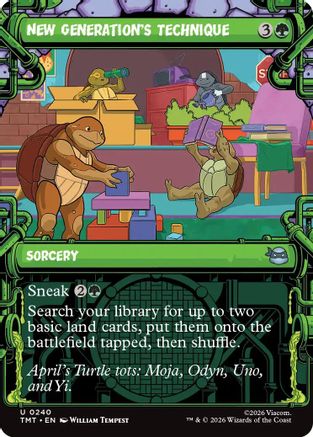 New Generation's Technique (Showcase) (240) - Teenage Mutant Ninja Turtles