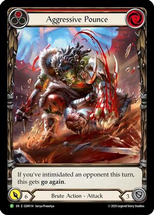 Aggressive Pounce (Red) (GEM114) - GEM Pack 4