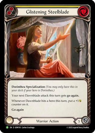Glistening Steelblade (GEM118) Rainbow Foil - GEM Pack 4