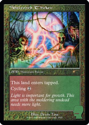 Sheltered Thicket (2522) Foil - Secret Lair Drop Series