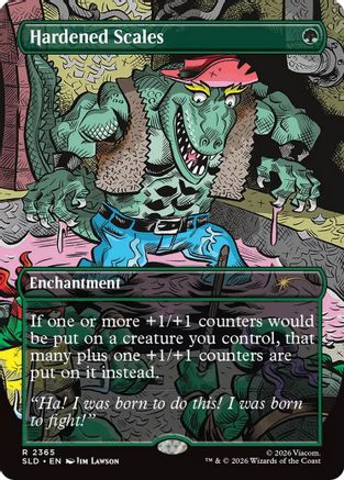 Hardened Scales (2365) Foil - Secret Lair Drop Series