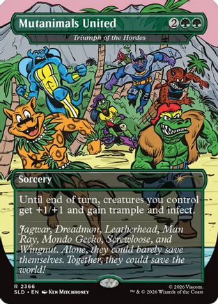 Mutanimals United – Triumph of the Hordes (2366) Foil - Secret Lair Drop Series