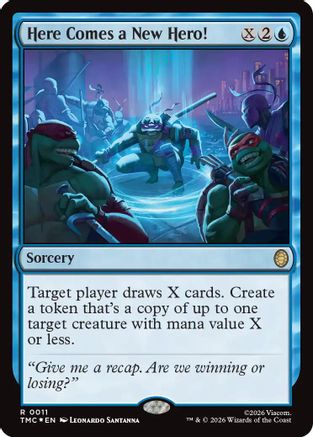 Here Comes a New Hero! (Surge Foil) (011) Foil - Commander: Teenage Mutant Ninja Turtles