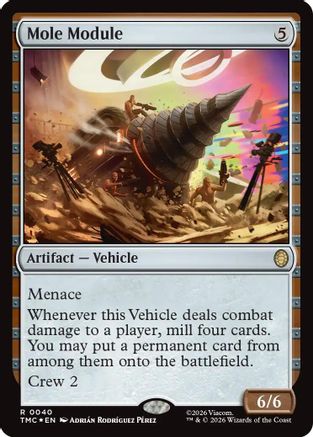 Mole Module (Surge Foil) (040) Foil - Commander: Teenage Mutant Ninja Turtles