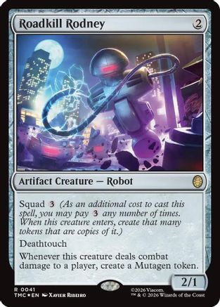 Roadkill Rodney (Surge Foil) (041) Foil - Commander: Teenage Mutant Ninja Turtles
