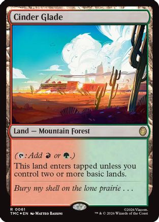 Cinder Glade (Surge Foil) (061) Foil - Commander: Teenage Mutant Ninja Turtles