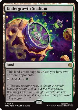 Undergrowth Stadium (Surge Foil) (080) Foil - Commander: Teenage Mutant Ninja Turtles