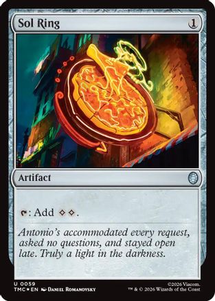 Sol Ring (Surge Foil) (059) Foil - Commander: Teenage Mutant Ninja Turtles