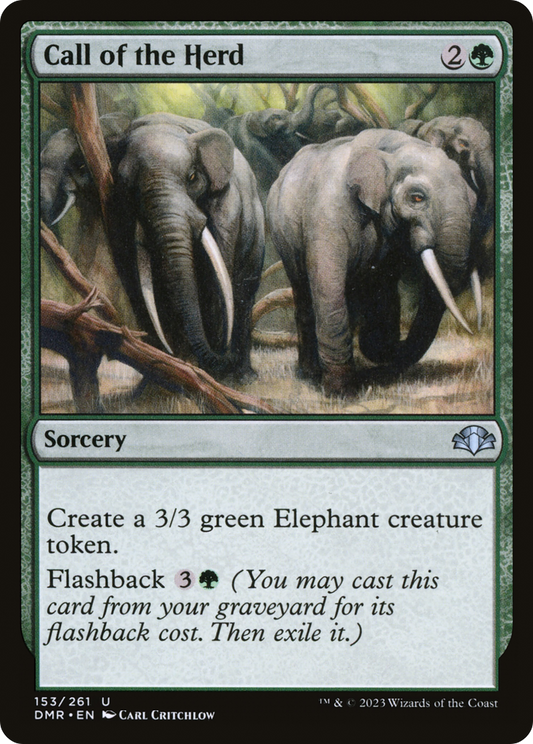 Call of the Herd [Dominaria Remastered] Foil