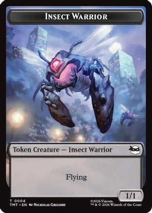 Insect Warrior // Food Double-Sided Token (4 // 8) Foil - Teenage Mutant Ninja Turtles