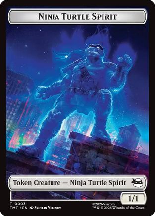 Ninja Turtle Spirit // Food Double-Sided Token (3 // 8) Foil - Teenage Mutant Ninja Turtles