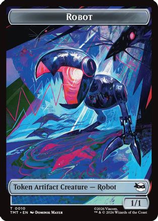 Robot // Mutagen Double-Sided Token (10 // 9) Foil - Teenage Mutant Ninja Turtles