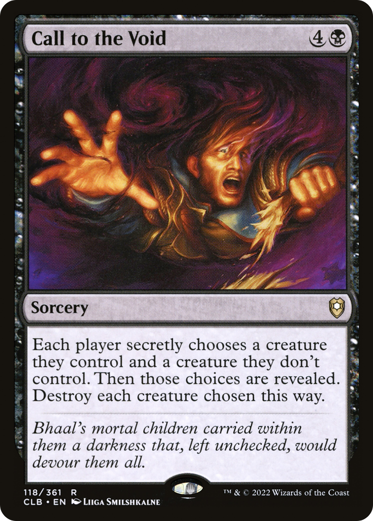 Call to the Void [Commander Legends: Battle for Baldur's Gate] Foil