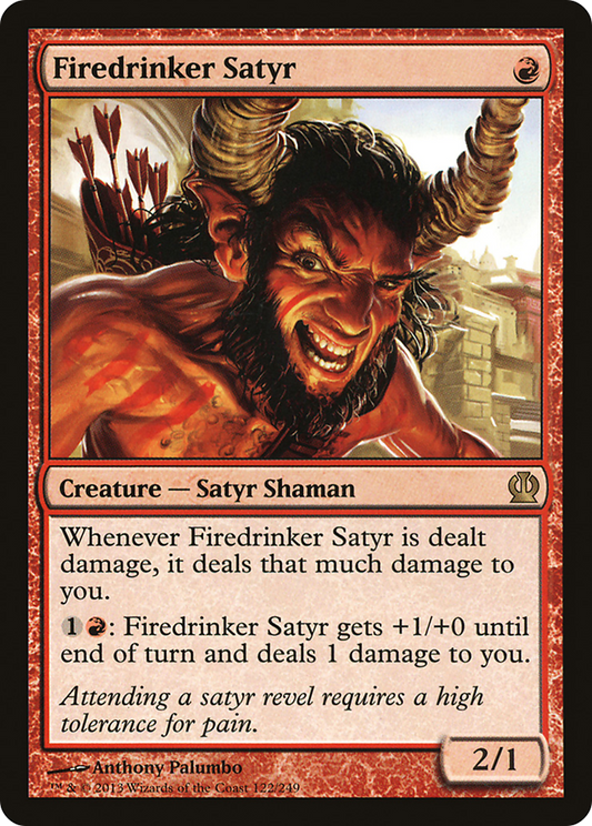 Firedrinker Satyr [Theros] Foil