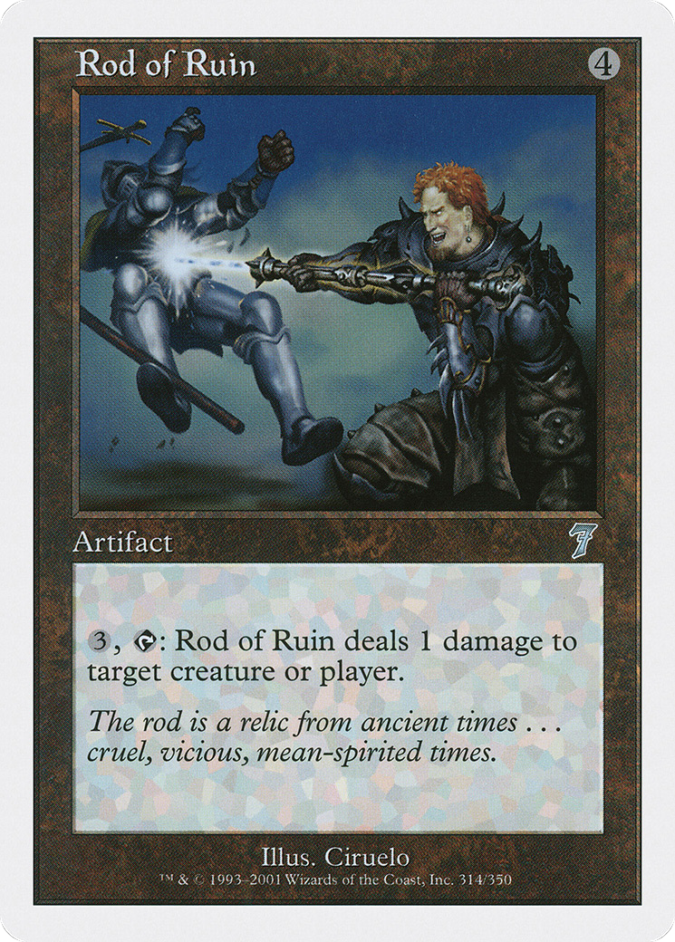 Rod of Ruin (314) Foil - Seventh Edition