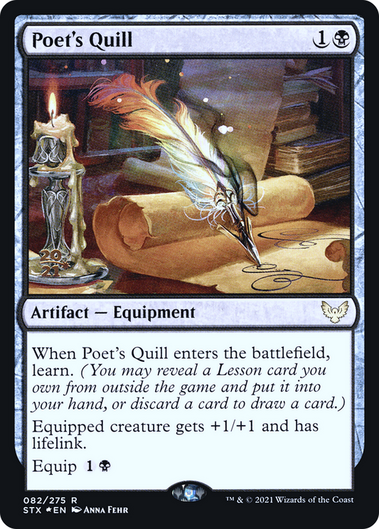 Poet's Quill [Strixhaven: School of Mages Prerelease Promos]
