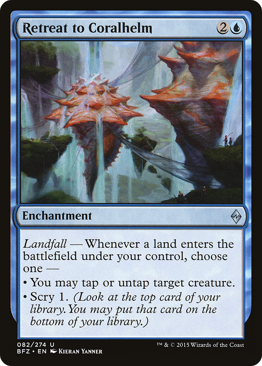 Retreat to Coralhelm [Battle for Zendikar] Foil