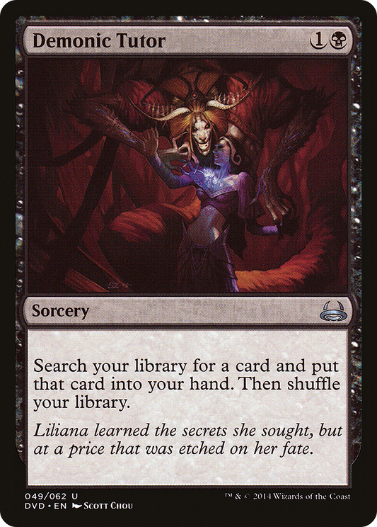 Demonic Tutor (Divine vs. Demonic) [Duel Decks Anthology]