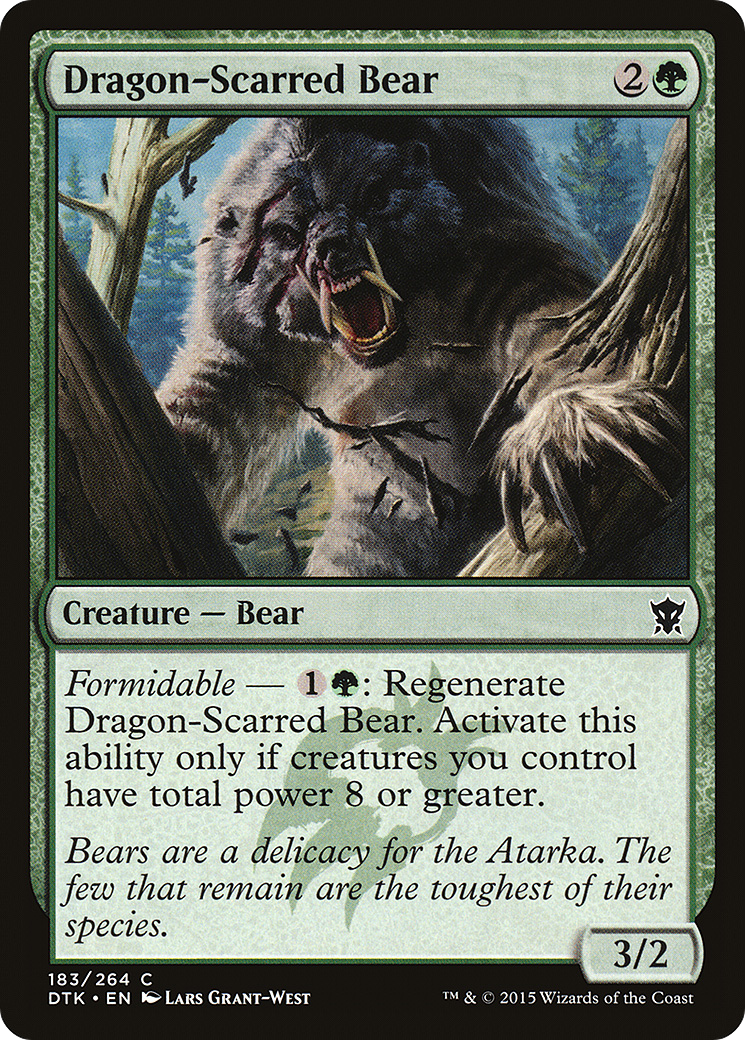 Dragon-Scarred Bear [Dragons of Tarkir] Foil