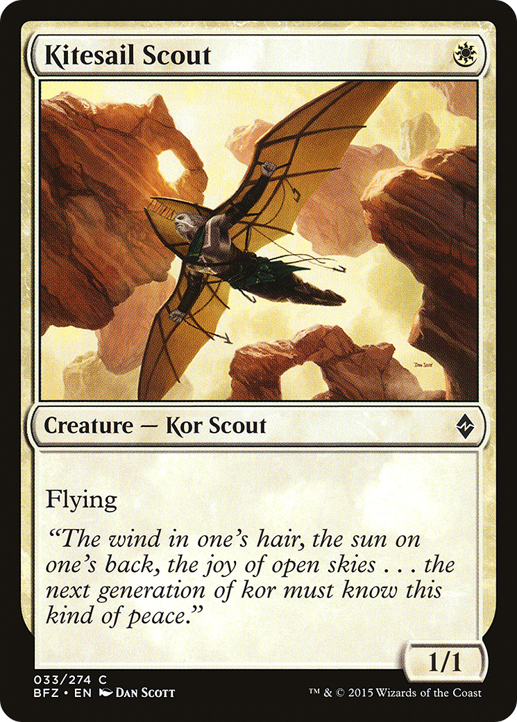 Kitesail Scout [Battle for Zendikar] Foil